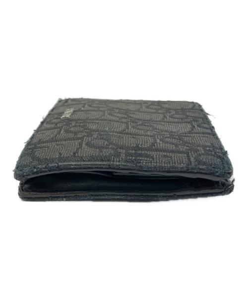 Dior（ディオール）DIOR (ディオール) 2つ折り財布 ブラック×グレーの古着・服飾アイテム