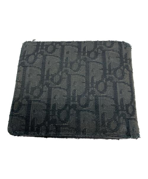 Dior（ディオール）DIOR (ディオール) 2つ折り財布 ブラック×グレーの古着・服飾アイテム