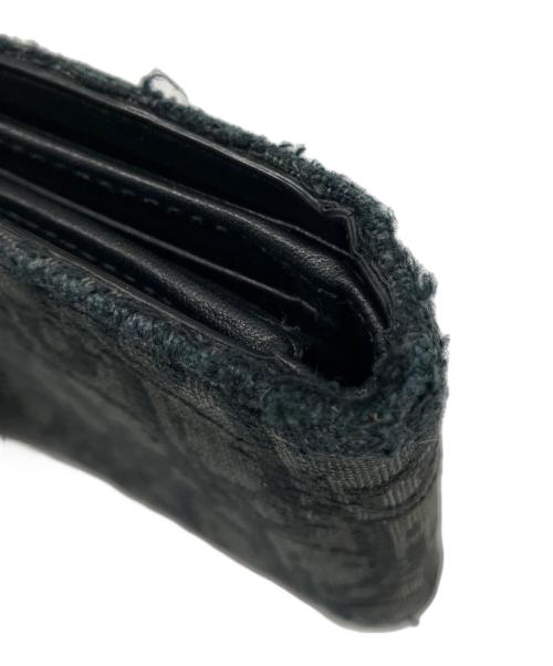 Dior（ディオール）DIOR (ディオール) 2つ折り財布 ブラック×グレーの古着・服飾アイテム