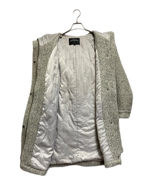 stussy（ステューシー）stussy (ステューシー) ウールコート ライトグレー サイズ:SMALLの古着・服飾アイテム