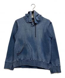 BLUE BLUE（ブルーブルー）の古着「インディゴ染めプルオーバーパーカー」｜ブルー