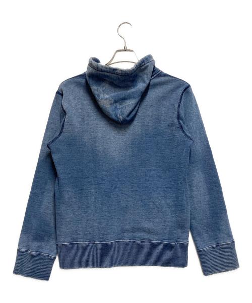 BLUE BLUE（ブルーブルー）BLUE BLUE (ブルーブルー) インディゴ染めプルオーバーパーカー ブルー サイズ:1の古着・服飾アイテム