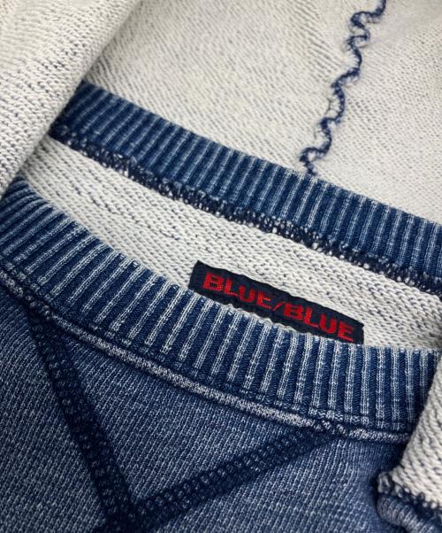 BLUE BLUE（ブルーブルー）BLUE BLUE (ブルーブルー) インディゴ染めプルオーバーパーカー ブルー サイズ:1の古着・服飾アイテム