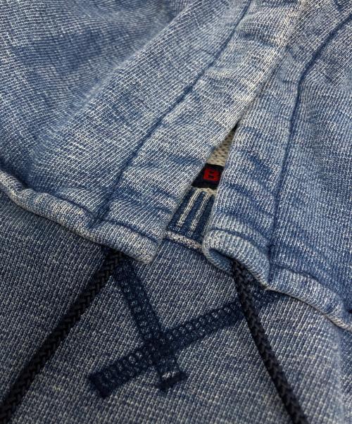 BLUE BLUE（ブルーブルー）BLUE BLUE (ブルーブルー) インディゴ染めプルオーバーパーカー ブルー サイズ:1の古着・服飾アイテム