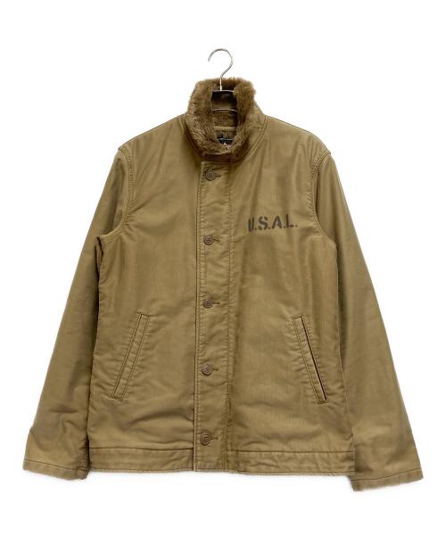 ALPHA（アルファ）ALPHA (アルファ) デッキジャケット ベージュ サイズ:XLの古着・服飾アイテム