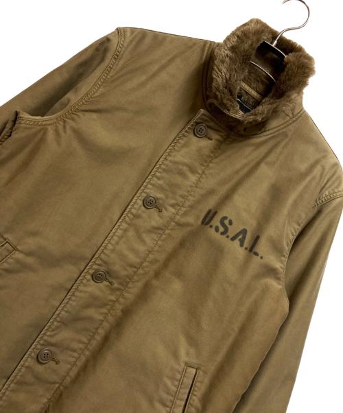 ALPHA（アルファ）ALPHA (アルファ) デッキジャケット ベージュ サイズ:XLの古着・服飾アイテム