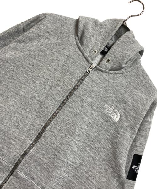 THE NORTH FACE（ザ ノース フェイス）THE NORTH FACE (ザ ノース フェイス) Square Logo FullZip（スクエアロゴフルジップ） ライトグレー サイズ:XXLの古着・服飾アイテム