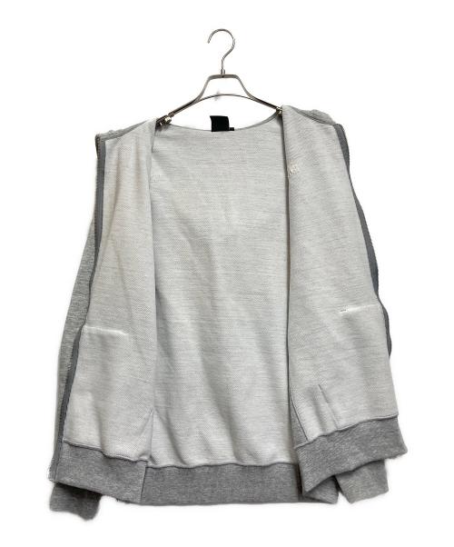 THE NORTH FACE（ザ ノース フェイス）THE NORTH FACE (ザ ノース フェイス) Square Logo FullZip（スクエアロゴフルジップ） ライトグレー サイズ:XXLの古着・服飾アイテム