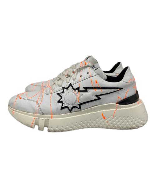 URBAN SUN（アーバンサン）URBAN SUN (アーバンサン) ローカットスニーカー ホワイト サイズ:41（26.0～26.5cm）の古着・服飾アイテム