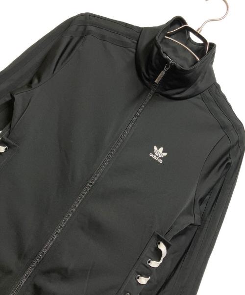 adidas（アディダス）adidas (アディダス) レースアップトラックジャケット ブラック サイズ:AISA A/S / KR S / J Mの古着・服飾アイテム