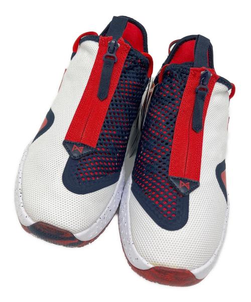 NIKE（ナイキ）NIKE (ナイキ) PG 4(ポール・ジョージ4) レッド×ネイビー×ホワイト サイズ:US 7.5の古着・服飾アイテム