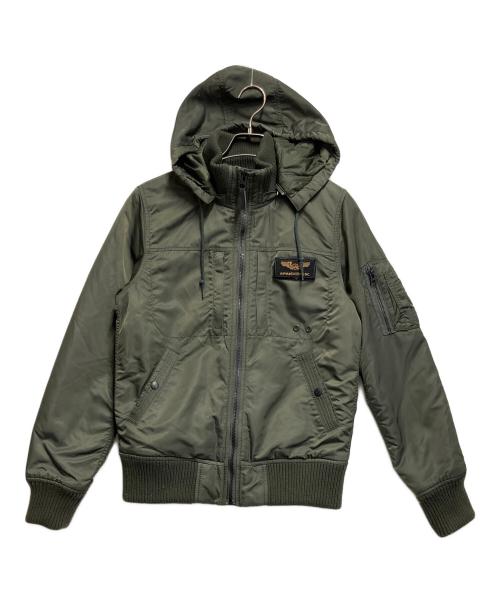 ALPHAINDUSTRIES（アルファインダストリーズ）ALPHAINDUSTRIES (アルファインダストリーズ) フライトジャケット カーキ サイズ:SIZE Mの古着・服飾アイテム