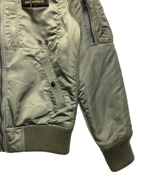 ALPHAINDUSTRIES（アルファインダストリーズ）ALPHAINDUSTRIES (アルファインダストリーズ) フライトジャケット カーキ サイズ:SIZE Mの古着・服飾アイテム