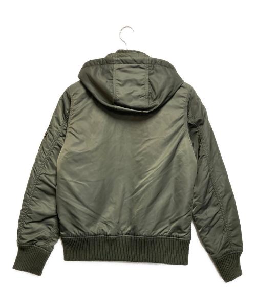ALPHAINDUSTRIES（アルファインダストリーズ）ALPHAINDUSTRIES (アルファインダストリーズ) フライトジャケット カーキ サイズ:SIZE Mの古着・服飾アイテム
