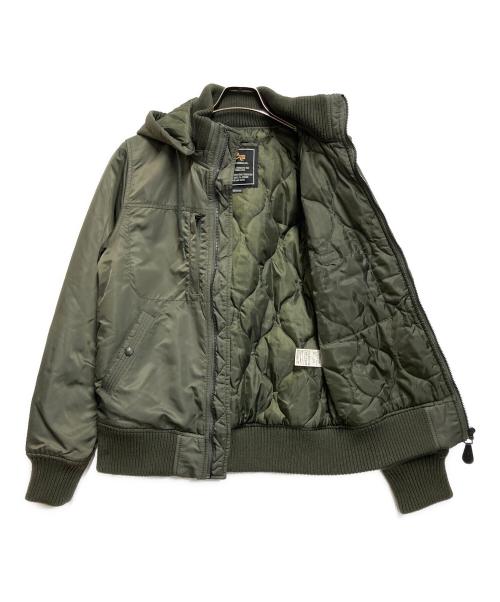 ALPHAINDUSTRIES（アルファインダストリーズ）ALPHAINDUSTRIES (アルファインダストリーズ) フライトジャケット カーキ サイズ:SIZE Mの古着・服飾アイテム
