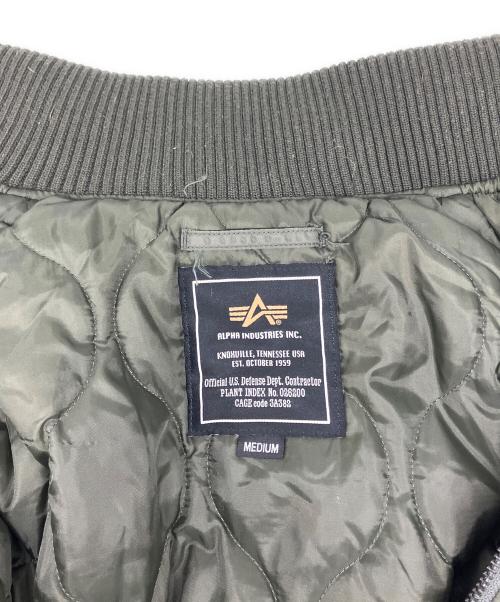 ALPHAINDUSTRIES（アルファインダストリーズ）ALPHAINDUSTRIES (アルファインダストリーズ) フライトジャケット カーキ サイズ:SIZE Mの古着・服飾アイテム