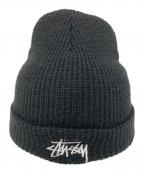 stussyステューシー）の古着「ニット帽」｜ブラック