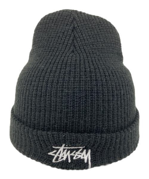 stussy（ステューシー）stussy (ステューシー) ニット帽 ブラックの古着・服飾アイテム