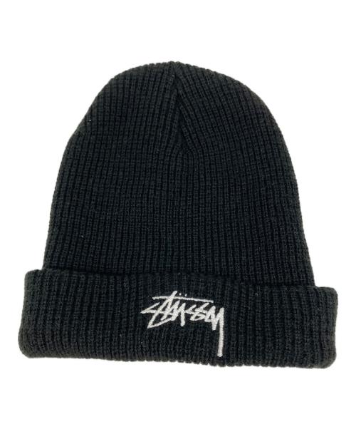 stussy（ステューシー）stussy (ステューシー) ニット帽 ブラックの古着・服飾アイテム
