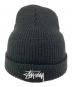 stussy（ステューシー）の古着「ニット帽」｜ブラック