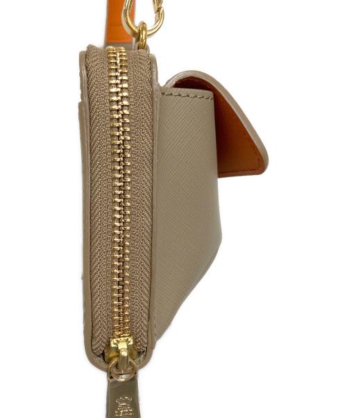 A.D.M.J.（エーディーエムジェイ）A.D.M.J. (エーディーエムジェイ) ウォレットショルダーバッグ グレージュの古着・服飾アイテム