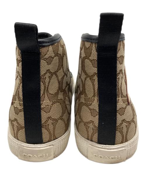 COACH（コーチ）COACH (コーチ) STAR WARS (スターウォーズ) シグネチャートライロゴスニーカー ベージュ×ホワイト サイズ:US 8.5Dの古着・服飾アイテム