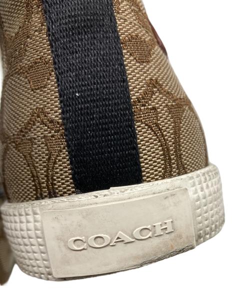 COACH（コーチ）COACH (コーチ) STAR WARS (スターウォーズ) シグネチャートライロゴスニーカー ベージュ×ホワイト サイズ:US 8.5Dの古着・服飾アイテム