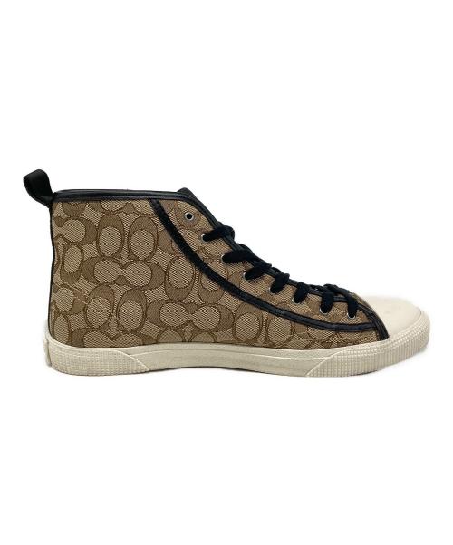 COACH（コーチ）COACH (コーチ) STAR WARS (スターウォーズ) シグネチャートライロゴスニーカー ベージュ×ホワイト サイズ:US 8.5Dの古着・服飾アイテム