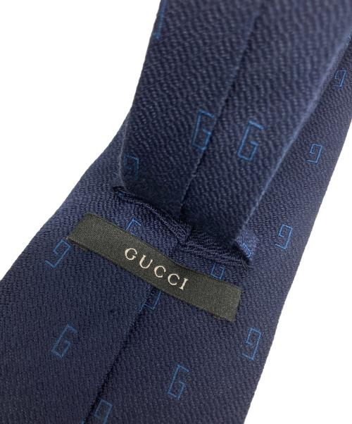 GUCCI（グッチ）GUCCI (グッチ) ネクタイ ネイビー サイズ:不明の古着・服飾アイテム
