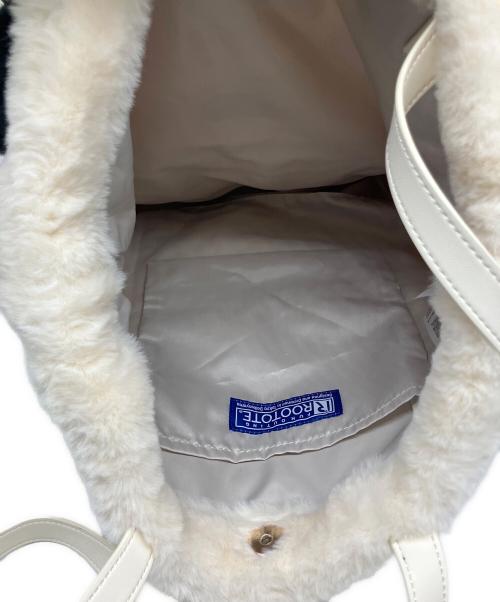 ROOTOTE（ルートート）ROOTOTE (ルートート) トートバッグ ホワイト×ブラックの古着・服飾アイテム