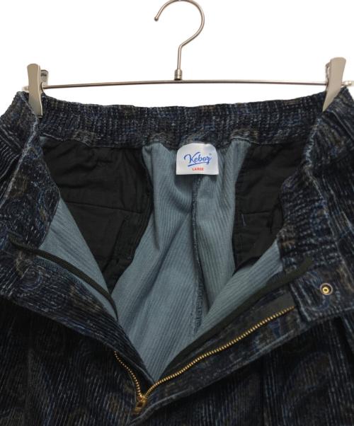 KEBOZ（ケボズ）KEBOZ (ケボズ) コーデュロイパンツ ネイビー×ブルー サイズ:LARGEの古着・服飾アイテム