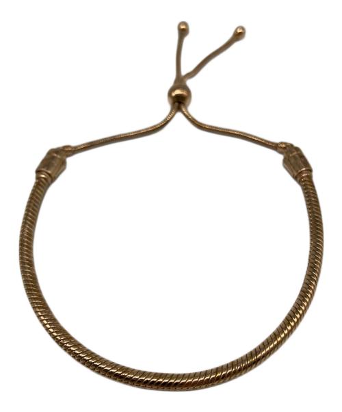 PANDORA（パンドラ）PANDORA (パンドラ) Snake Chain Slider Bracelet ゴールドの古着・服飾アイテム