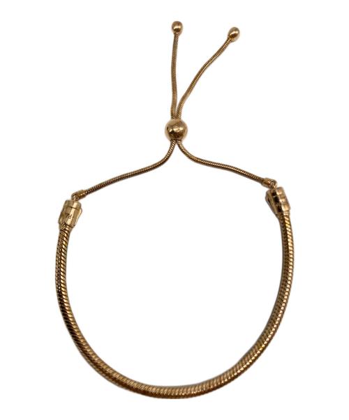 PANDORA（パンドラ）PANDORA (パンドラ) Snake Chain Slider Bracelet ゴールドの古着・服飾アイテム