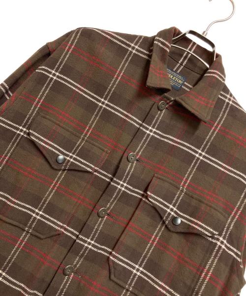 PENDLETON（ペンドルトン）PENDLETON (ペンドルトン) CPOジャケット ブラウン サイズ:Mの古着・服飾アイテム