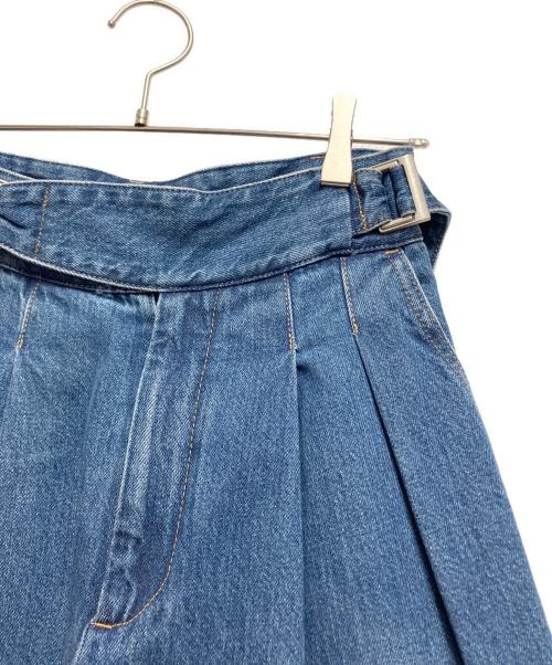 MIESROHE（ミースロエ）MIESROHE (ミースロエ) グルカデザイン オーガニック デニムパンツ ブルーの古着・服飾アイテム