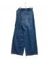 MIESROHE (ミースロエ) グルカデザイン オーガニック デニムパンツ ブルー：8000円