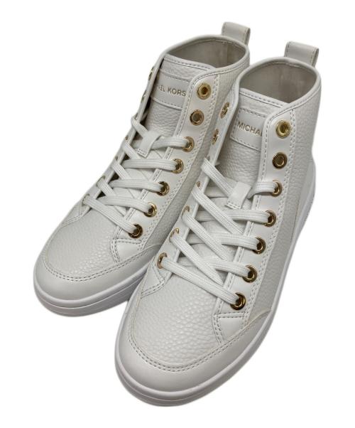 MICHAEL MICHAEL KORS（マイケル マイケルコース）MICHAEL MICHAEL KORS (マイケル マイケルコース) SHEA ハイトップスニーカー ホワイト サイズ:6.5（23.5～24.0cm程度）の古着・服飾アイテム