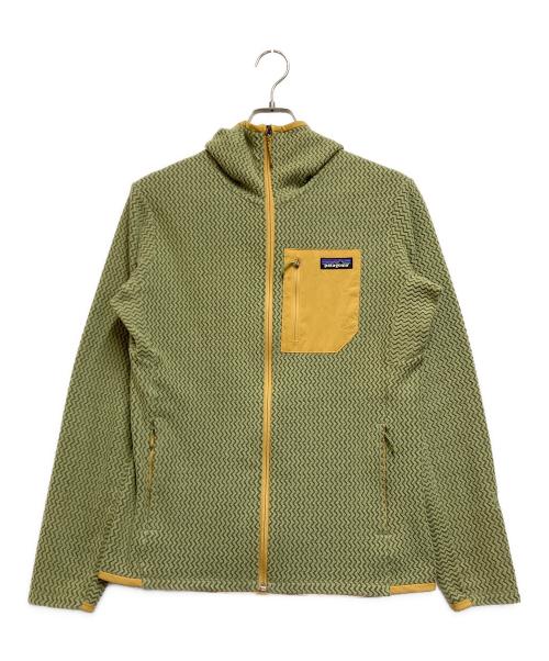 Patagonia（パタゴニア）Patagonia (パタゴニア) R1エア・フルジップ・フーディ グリーン サイズ:Sの古着・服飾アイテム