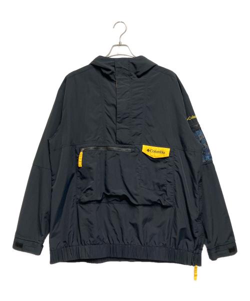 Columbia（コロンビア）Columbia (コロンビア) Wolf Road Anorak（ウルフロードアノラック） ブラック×イエロー サイズ:XLの古着・服飾アイテム