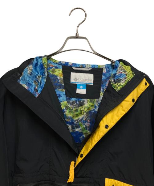 Columbia（コロンビア）Columbia (コロンビア) Wolf Road Anorak（ウルフロードアノラック） ブラック×イエロー サイズ:XLの古着・服飾アイテム