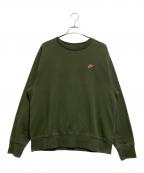 NIKEナイキ）の古着「裏起毛クルースウェット」｜カーキ