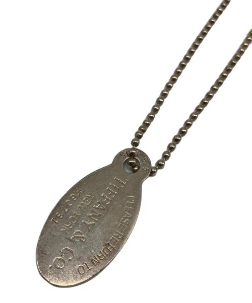 TIFFANY & Co.（ティファニー）Tiffany & Co. (ティファニー) オーバルタグネックレス シルバーの古着・服飾アイテム