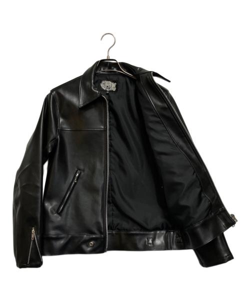 CRY BABY（クライベイビー）CRY BABY (クライベイビー) シングルライダースジャケット ブラック サイズ:38の古着・服飾アイテム