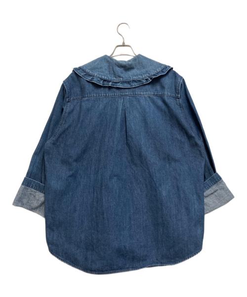 holiday（ホリデー）holiday (ホリデー) PURITAN COLLAR DENIM SHIRT（ピューリタンカラーデニムシャツ） インディゴ サイズ:ONE SIZEの古着・服飾アイテム