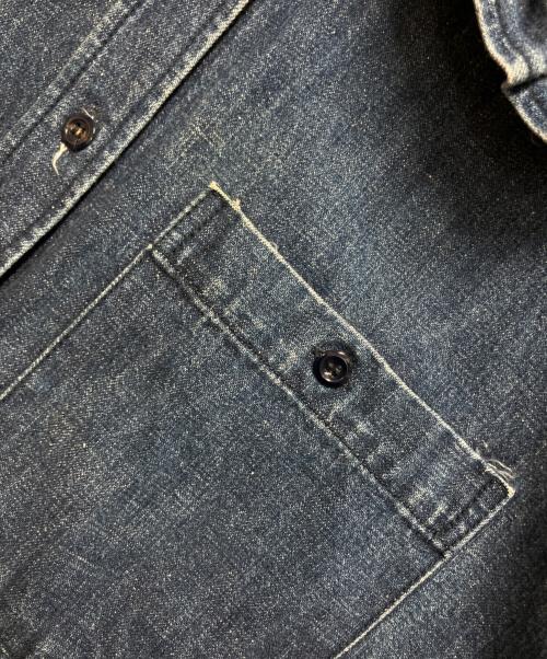 holiday（ホリデー）holiday (ホリデー) PURITAN COLLAR DENIM SHIRT（ピューリタンカラーデニムシャツ） インディゴ サイズ:ONE SIZEの古着・服飾アイテム