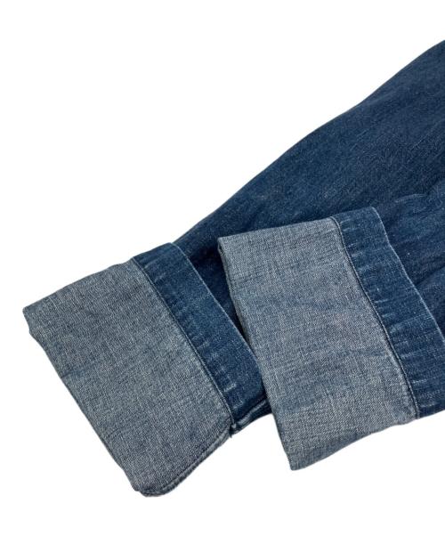 holiday（ホリデー）holiday (ホリデー) PURITAN COLLAR DENIM SHIRT（ピューリタンカラーデニムシャツ） インディゴ サイズ:ONE SIZEの古着・服飾アイテム