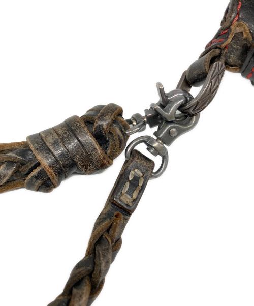 JOHN SILVER（ジョン・シルバー）JOHN SILVER (ジョン・シルバー) 長財布 レッド×ブラックの古着・服飾アイテム