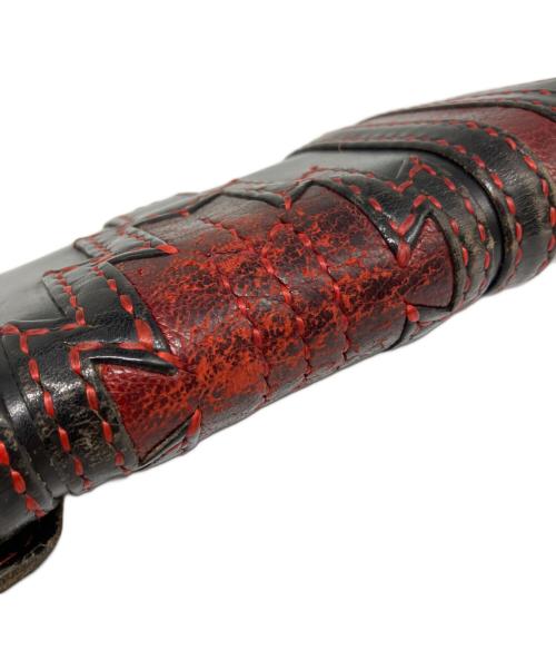 JOHN SILVER（ジョン・シルバー）JOHN SILVER (ジョン・シルバー) 長財布 レッド×ブラックの古着・服飾アイテム