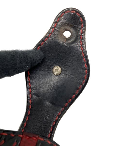 JOHN SILVER（ジョン・シルバー）JOHN SILVER (ジョン・シルバー) 長財布 レッド×ブラックの古着・服飾アイテム