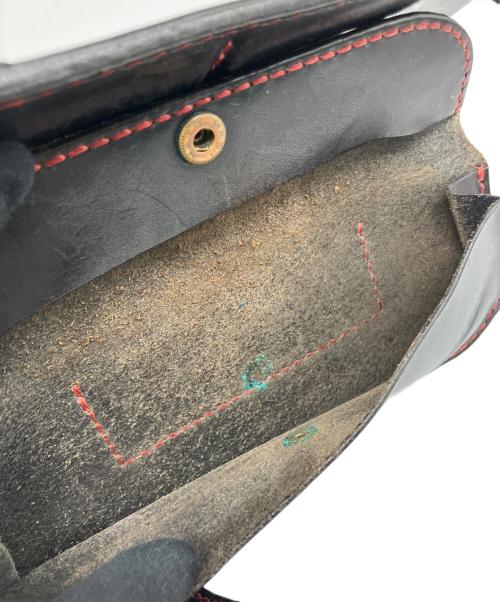 JOHN SILVER（ジョン・シルバー）JOHN SILVER (ジョン・シルバー) 長財布 レッド×ブラックの古着・服飾アイテム